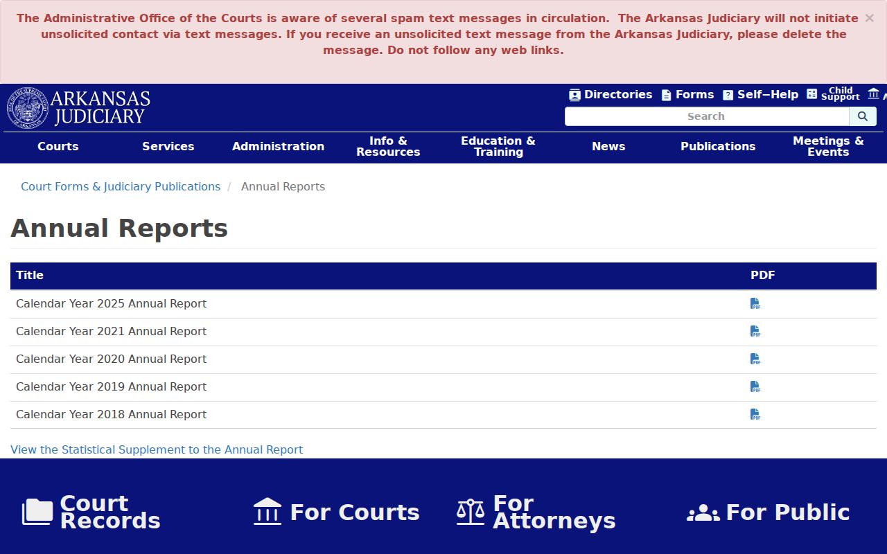 Arkansas Judiciary reports for Clay County court docket context
