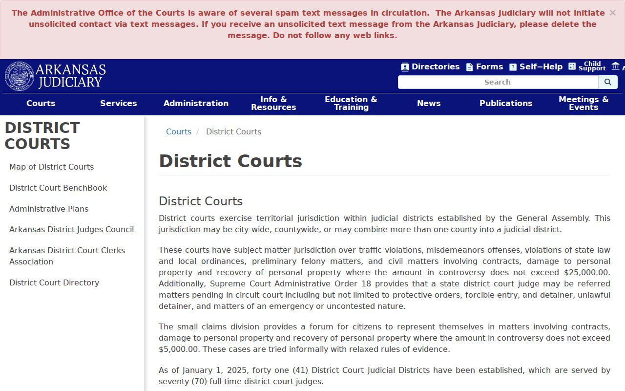 Clay County District Court jurisdiction for Corning court docket cases
