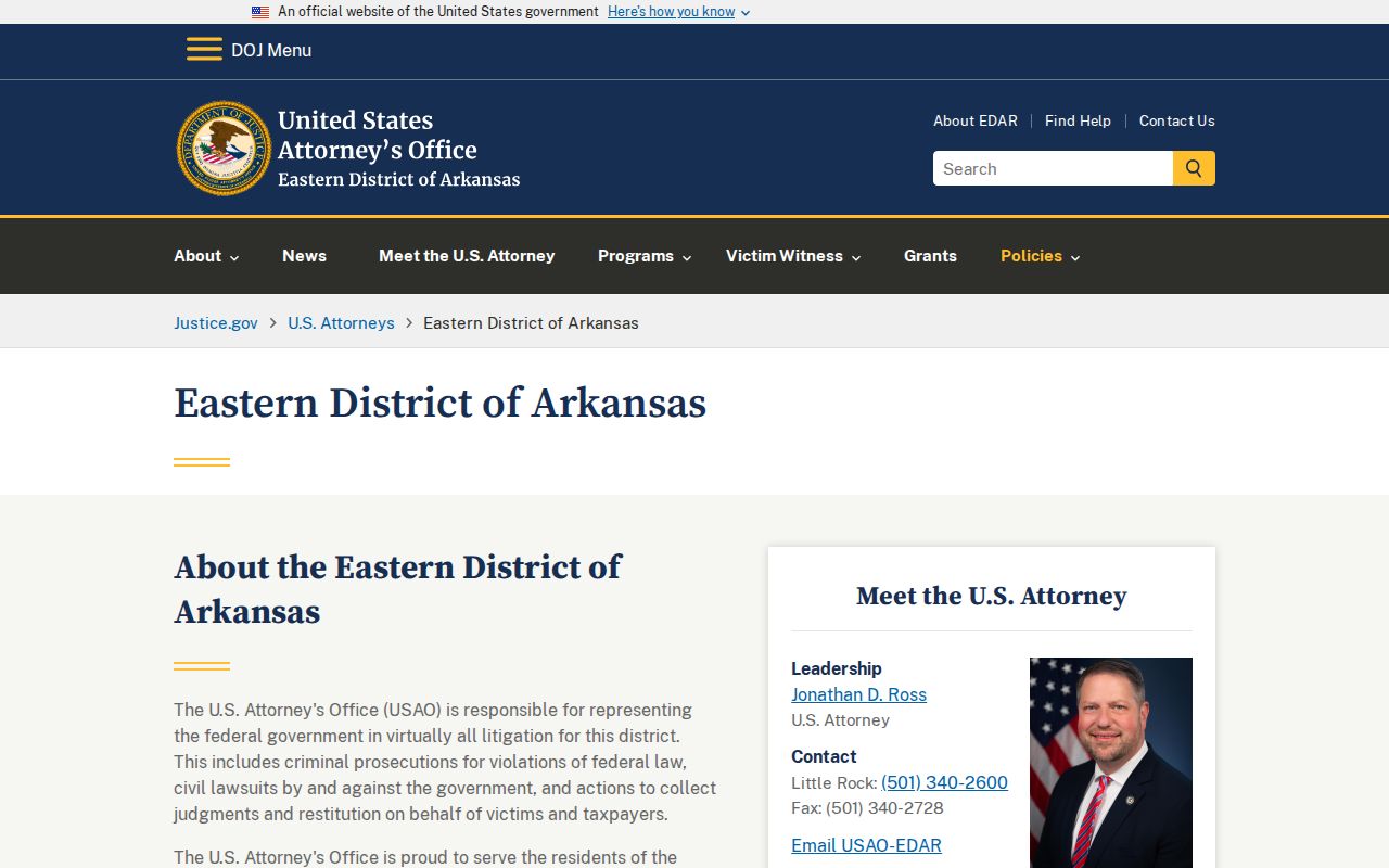 Clay County Pollard court docket and Eastern District federal source